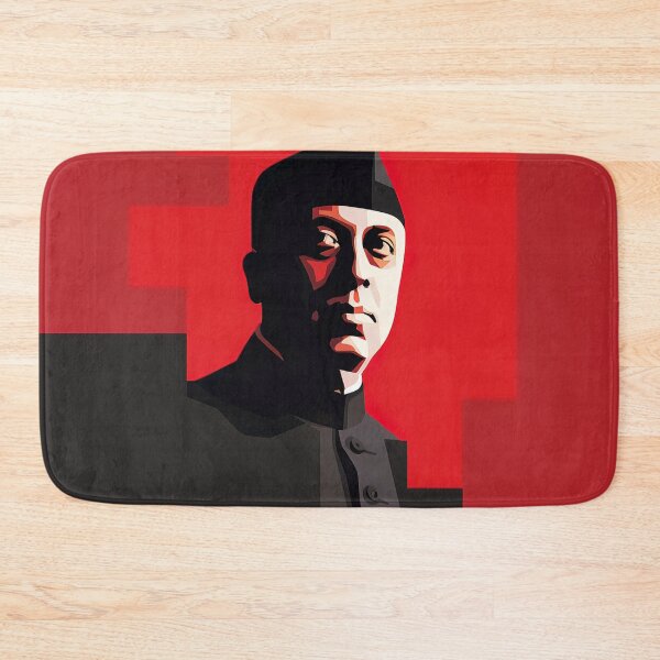 Item preview, Jawaharlal Nehru | Red minimalism designed and sold by ComicsFactory.