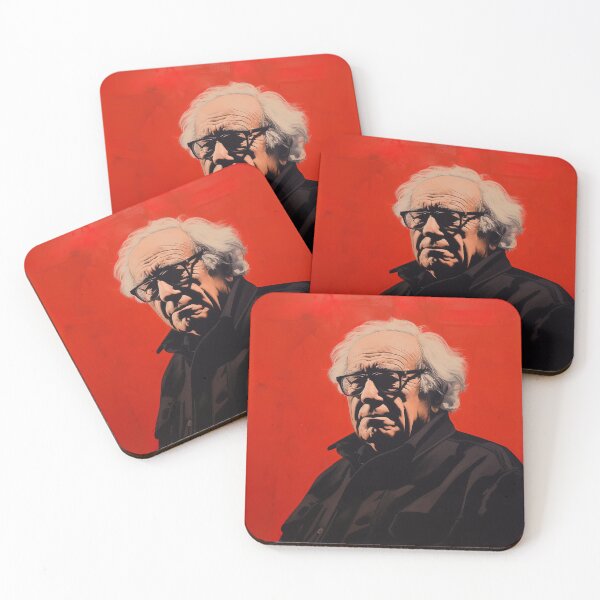 Item preview, Jean Baudrillard | Red minimalism designed and sold by ComicsFactory.