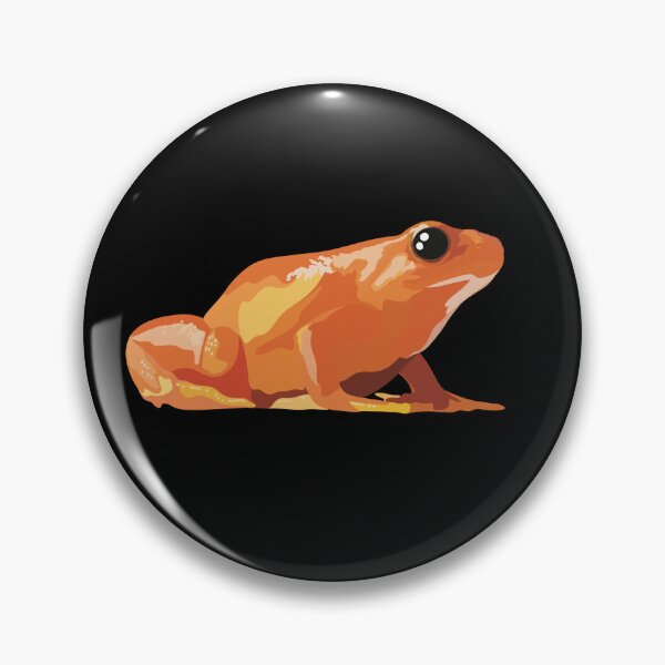 Item preview, G is for Golden Mantella Frog,  Golden Mantella – Bright and Rare Tropical Poison Dart Frog Illustration designed and sold by PrettylittlepastelUk.