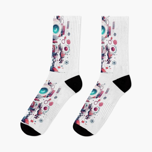 Item preview, Abstract robot designed and sold by ShopMaxiDesigns.