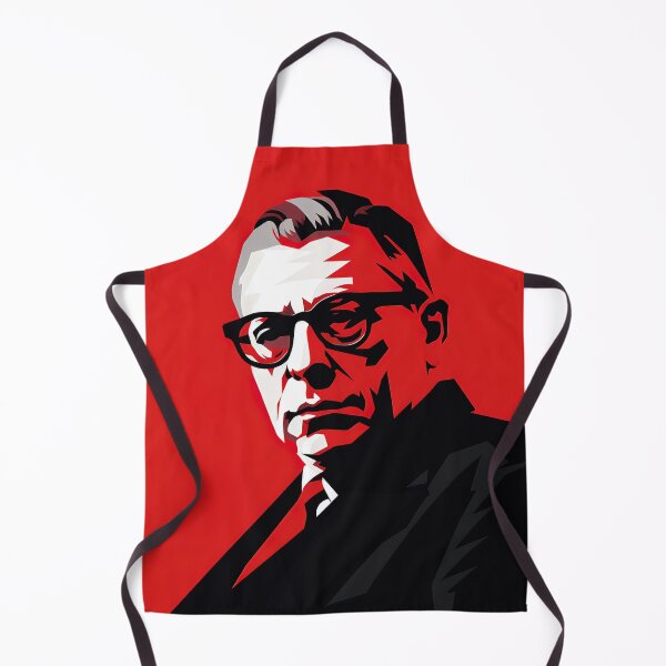 Item preview, Jean-Paul Sartre | Red minimalism designed and sold by ComicsFactory.