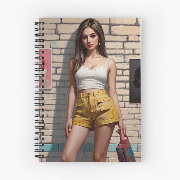 Item preview, beautiful woman with big eyes in shorts skirt,beautiful face designed and sold by thima shop.
