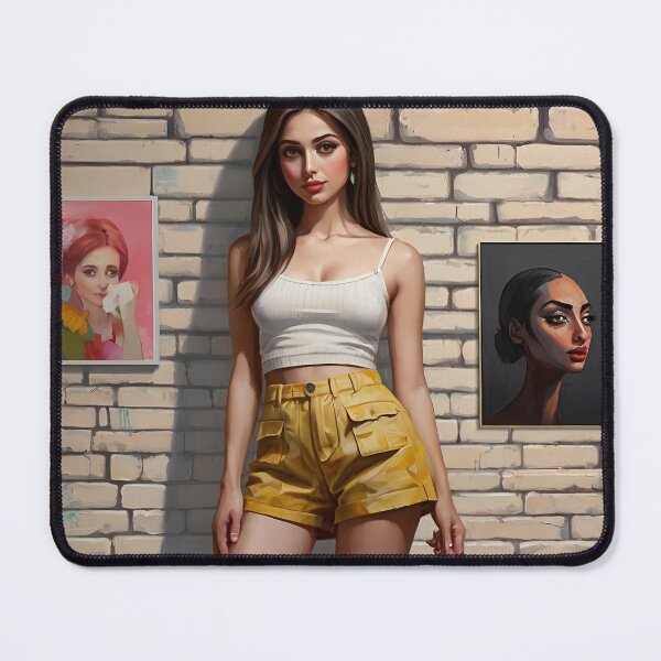 Item preview, beautiful woman with big eyes in shorts skirt,beautiful face designed and sold by thima shop.