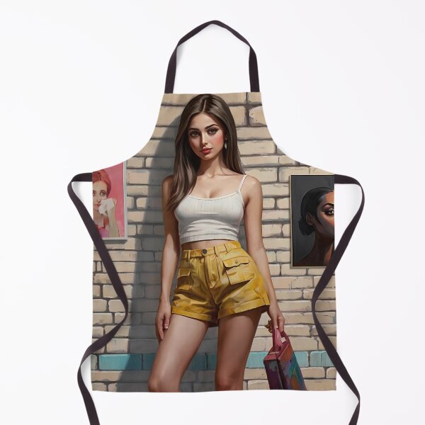 Item preview, beautiful woman with big eyes in shorts skirt,beautiful face designed and sold by thima shop.