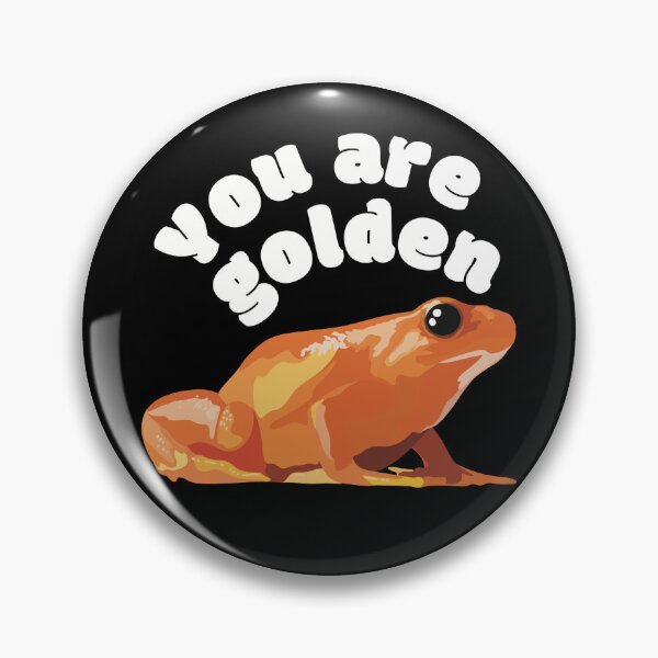 Item preview, G is for Golden Mantella Frog,  Golden Mantella – Bright and Rare Tropical Poison Dart Frog Illustration designed and sold by PrettylittlepastelUk.