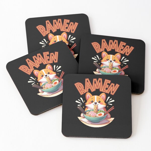 Item preview, Corgi eating ramen designed and sold by ParenthoodPuns.