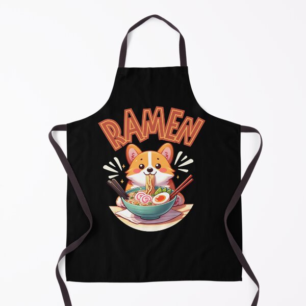 Item preview, Corgi eating ramen designed and sold by ParenthoodPuns.