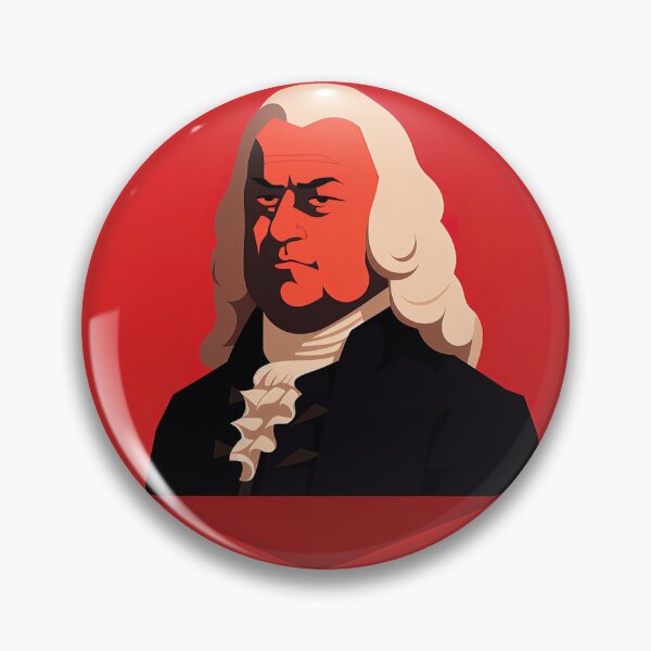 Item preview, Johann Sebastian Bach | Red minimalism designed and sold by ComicsFactory.