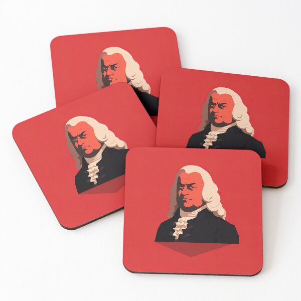 Item preview, Johann Sebastian Bach | Red minimalism designed and sold by ComicsFactory.