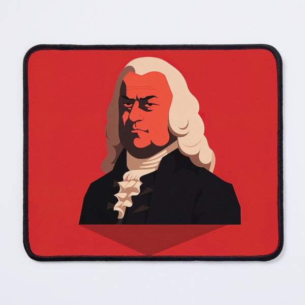 Item preview, Johann Sebastian Bach | Red minimalism designed and sold by ComicsFactory.