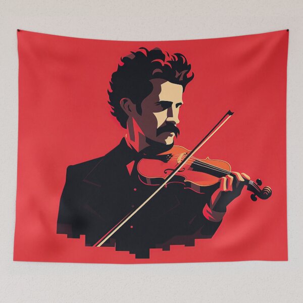 Item preview, Johann Strauss II | Red minimalism designed and sold by ComicsFactory.