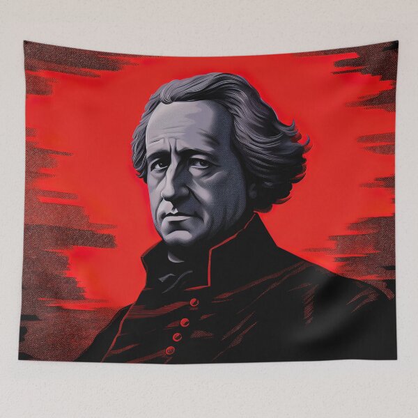 Item preview, Johann Wolfgang von | Red minimalism designed and sold by ComicsFactory.