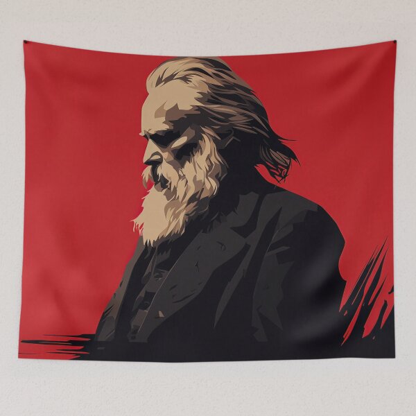 Artikelvorschau, Johannes Brahms | Roter Minimalismus entworfen und verkauft von ComicsFactory.