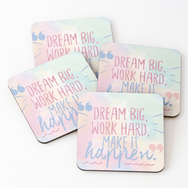 Item preview, Dream Big, Work Hard, Make it Happen designed and sold by J-TheArtCafe.