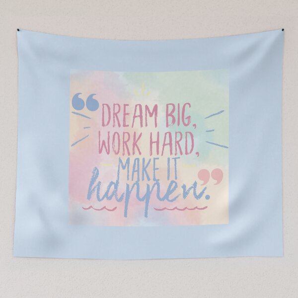 Item preview, Dream Big, Work Hard, Make it Happen designed and sold by J-TheArtCafe.