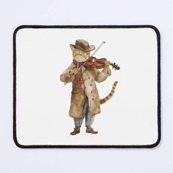 Item preview, CAT PLAYING VIOLIN designed and sold by Obinne.
