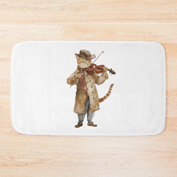 Item preview, CAT PLAYING VIOLIN designed and sold by Obinne.