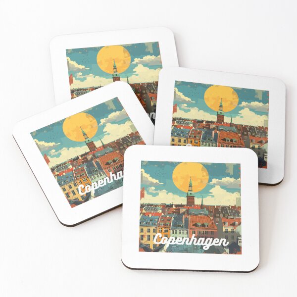 Item preview, Retro Copenhagen Skyline  designed and sold by MaateoDesign.