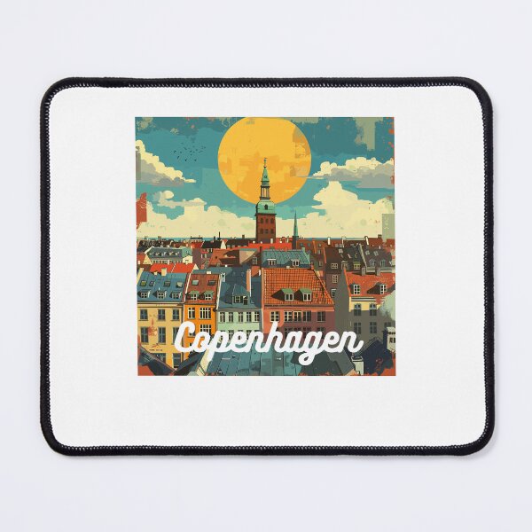 Item preview, Retro Copenhagen Skyline designed and sold by MaateoDesign.