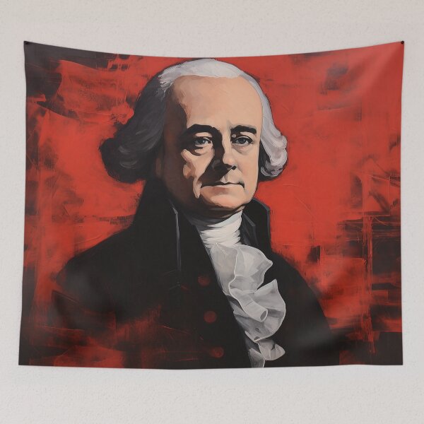 Item preview, John Adams | Red minimalism designed and sold by ComicsFactory.