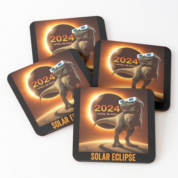 Item preview, total Solar Eclipse T-rex Dinosaur April 8. 2024 designed and sold by BOUCHERIT amine.