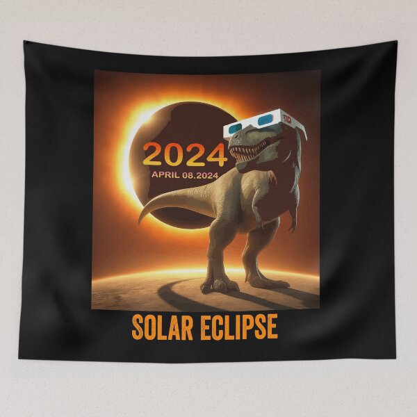 Item preview, total Solar Eclipse T-rex Dinosaur April 8. 2024 designed and sold by BOUCHERIT amine.