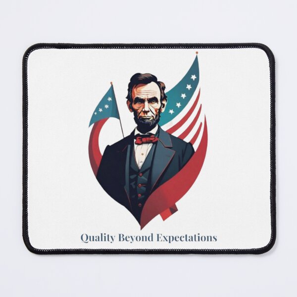 Item preview, Abraham Lincoln: A Patriotic Icon Holding the Flag of Unity designed and sold by HOMEDESIGNPRINT.