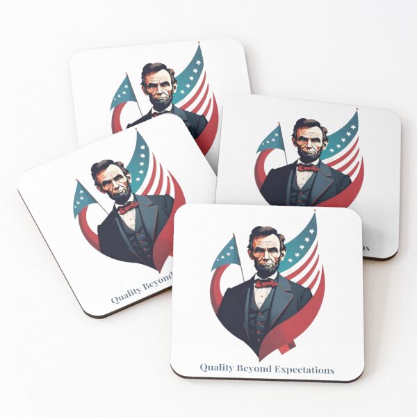 Item preview, Abraham Lincoln: A Patriotic Icon Holding the Flag of Unity designed and sold by HOMEDESIGNPRINT.