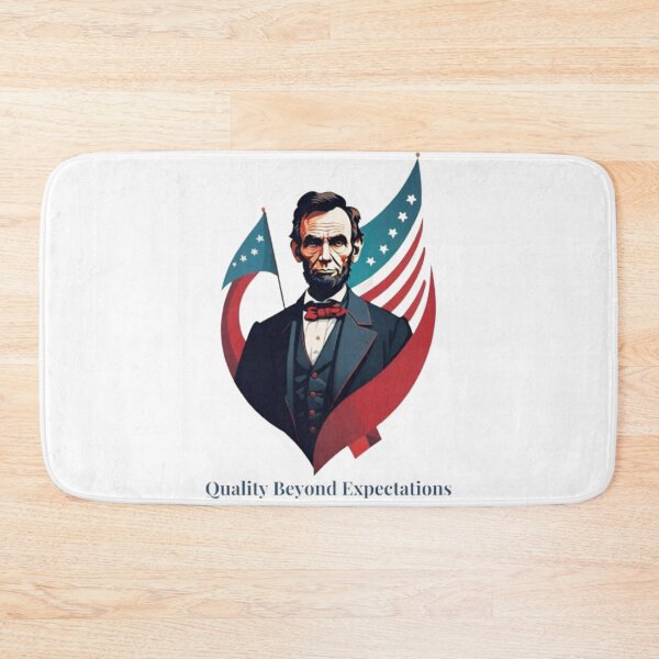 Item preview, Abraham Lincoln: A Patriotic Icon Holding the Flag of Unity designed and sold by HOMEDESIGNPRINT.