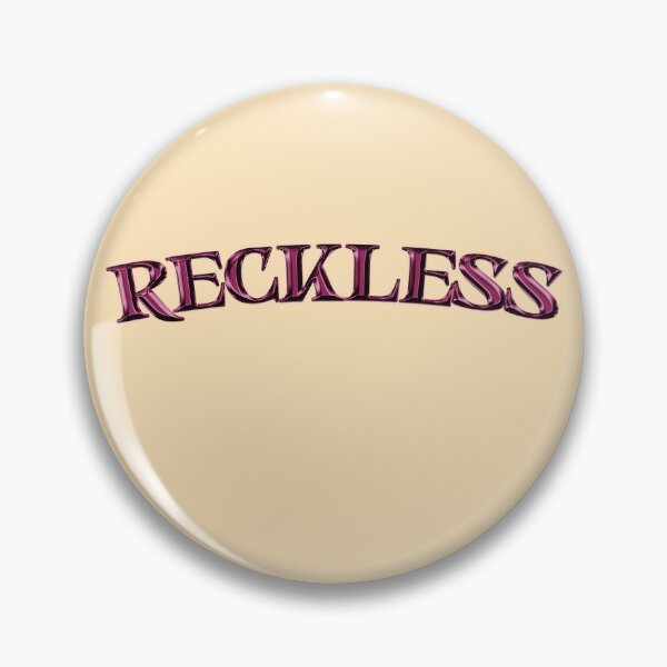 Item preview, RECKLESS - Chrome Text Aesthetic designed and sold by UglyNavy.