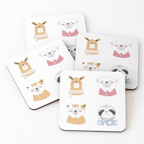 Item preview, cute wild animals in human clothes designed and sold by huape.