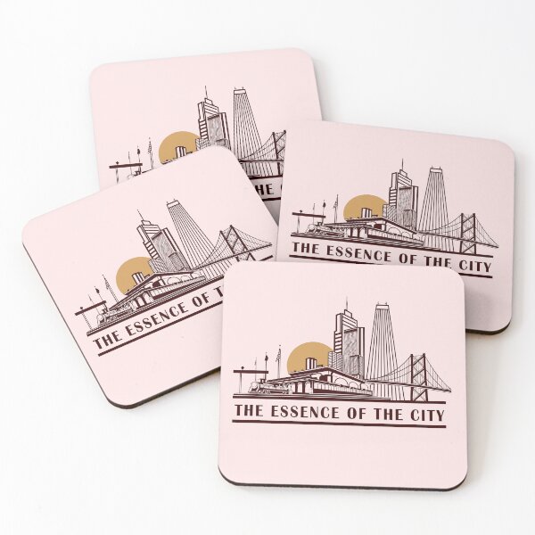 Item preview, Urban Sunset Silhouette - Metropolitan Skyline and Bridge designed and sold by FebricFusion.