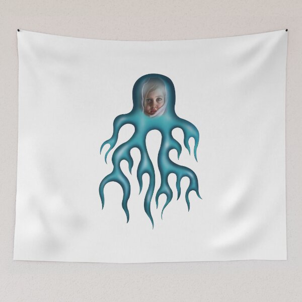 Item preview, "Flames of Innocence: The Girl in the Blue Fire Ball" designed and sold by RhonDesign.