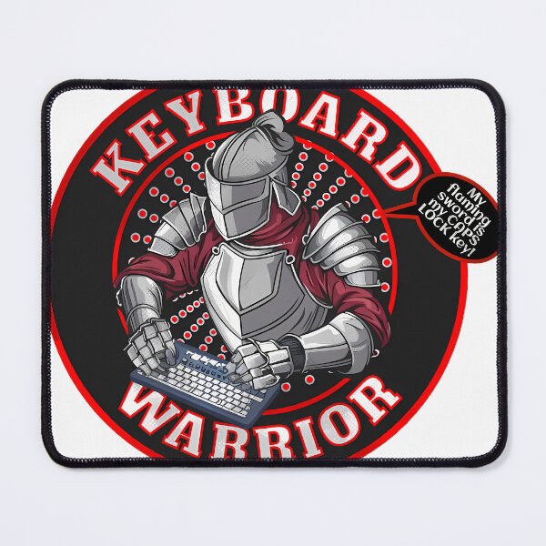Item preview, Keyboard Warrior - Unleash the Power of CAPS LOCK! designed and sold by VaskarPaul.