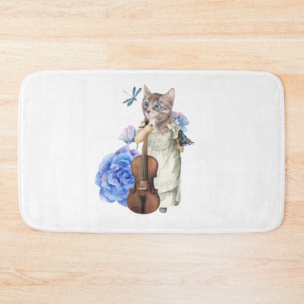 Item preview, "CAT PLAYING VIOLIN". FUNNY CAT HOLDING VIOLIN MEME designed and sold by Obinne.