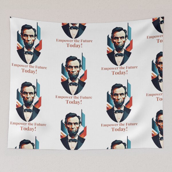 Item preview, Abraham Lincoln: Empowering the Future Today in Modern Art designed and sold by HOMEDESIGNPRINT.