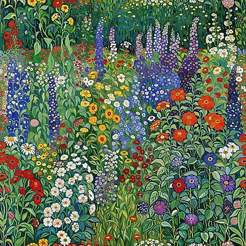 Aperçu de l'œuvre Jardin de fleurs Gustav Klimt de maniacfitness