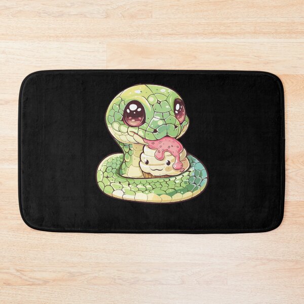 Item preview, Cute Snake eating an ice cream designed and sold by MaateoDesign.
