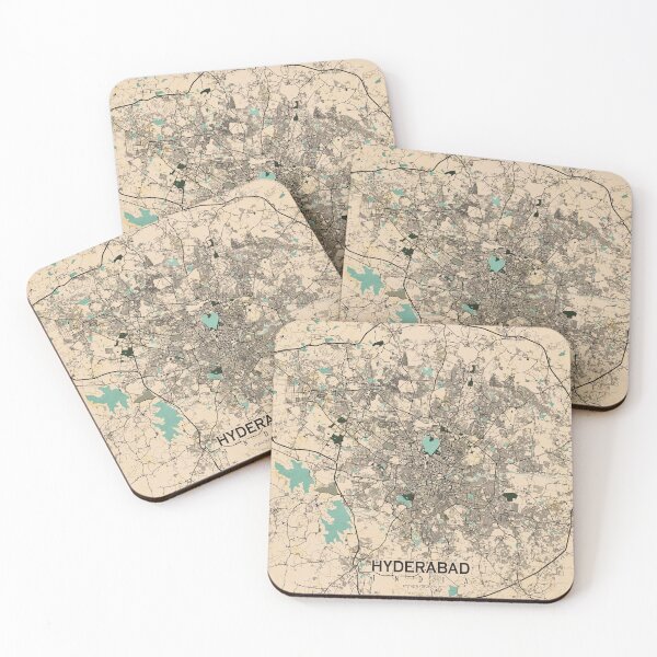 Item preview, Hyderabad City Map of Telangana, India  - Vintage designed and sold by deMAP.