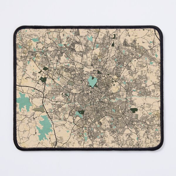 Item preview, Hyderabad City Map of Telangana, India  - Vintage designed and sold by deMAP.