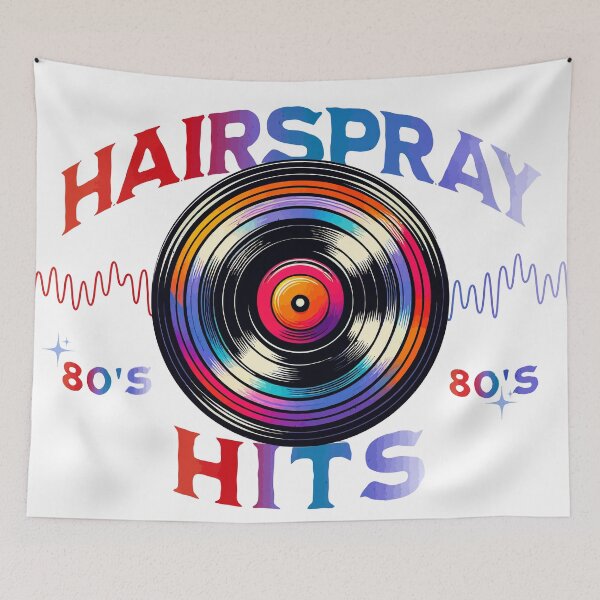 Item preview, Hairspray Hits 80s Retro Vinyl give in csv format designed and sold by CyberWindow.