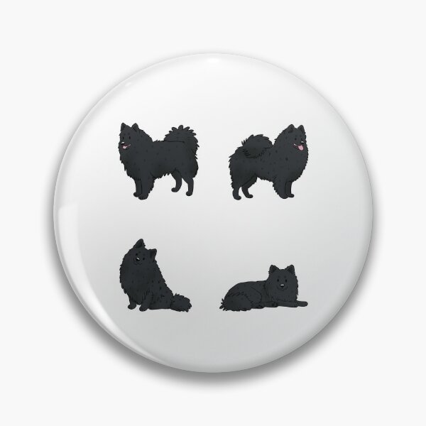 Item preview, Cute black German Spitz dog pack designed and sold by Yaragold.