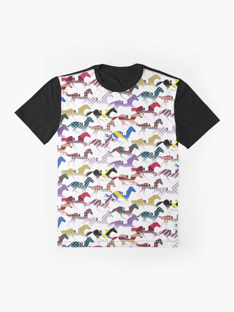"Off to the Horse Races Jockey Silks Pattern" Tshirt by wickedrefined