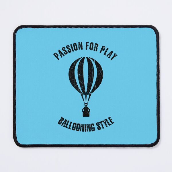 Item preview, Black silhouette of a man in a balloon designed and sold by HarridanCreates.