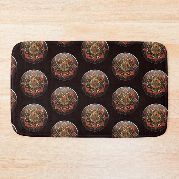Item preview, Black and Red Mandala: Sacred Geometry Pattern designed and sold by Seedcap7.