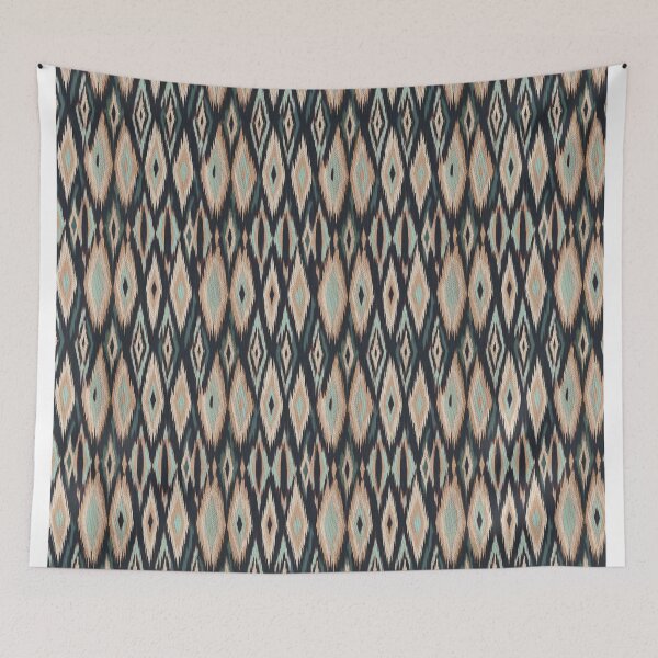 Item preview, Copy of Ikat style pattern orange brown designed and sold by Alessandro Remo Mazzoni Remotextiles.