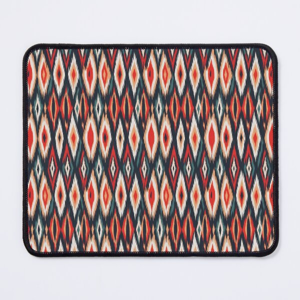 Item preview, Copy of Ikat style pattern orange brown designed and sold by Alessandro Remo Mazzoni Remotextiles.