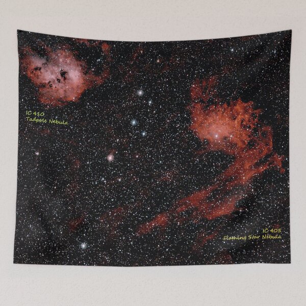 Item preview, Tadpole Nebula IC 410, Flaming Star Nebula IC 405 designed and sold by NightLightsPics.