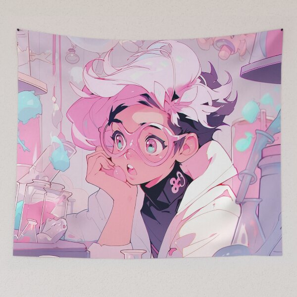 Item preview, Inquisitive Pastel Scientist Anime Girl designed and sold by bubblegoth.