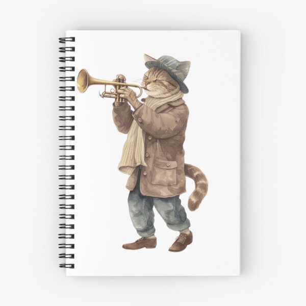 Item preview, CAT PLAYING TRUMPET  designed and sold by Obinne.
